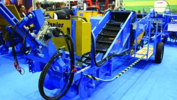 Featured at the 2014 EIMA, was the Junior potato digger from F. Spedo. It is designed to pick early and very delicate potatoes.